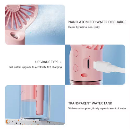 Portable Handheld Misting Fan